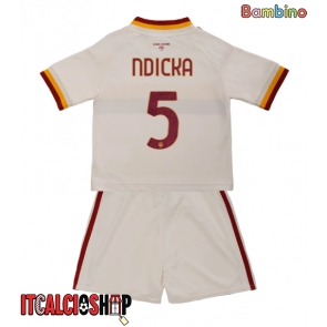 AS Roma Evan Ndicka #5 Seconda Maglia Bambino 2026-27 Manica Corta (+ Pantaloni corti)